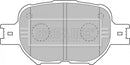 Borg & Beck Brake Pad Set -  BBP1767 fits Toyota Celica 1.8GTS 00-