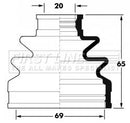 First Line Cv Joint Boot Kit  - FCB6039 fits Subaru Forester, Impreza