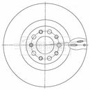 Borg & Beck Brake Disc Single  - BBD6166S fits Giulia 2.0 08/16-