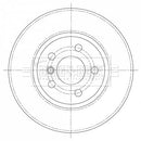 Borg & Beck Brake Disc Pair Part No -BBD5365