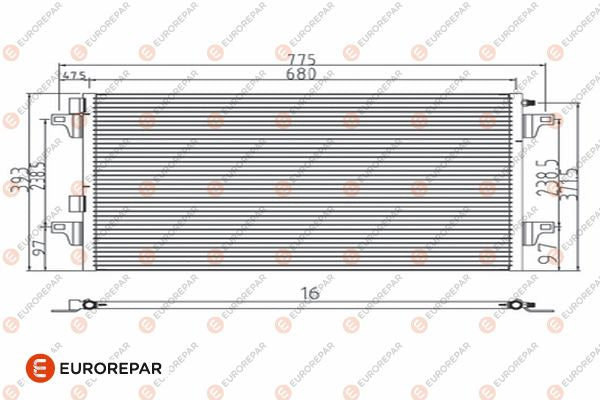 Eurorepar Air Conditioning Condenser - 1609636580