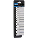 Metric Deep Socket Set, 3/8" Sq Dr (12 Piece)