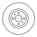 Borg & Beck Brake Disc Pair  - BBD4981 fits Fiat Punto 1.8i,1.9TD 7/03-06