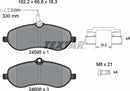 Citroën Fiat Peugeot Toyota, Brake Pad Set - Textar 2459501