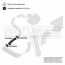 First Line Turbo Hose  - FTH1195 fits BMW E39 96-04 M57