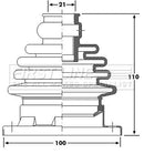 First Line Cv Joint Boot Kit  - FCB6173 fits Audi A4