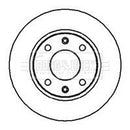 Borg & Beck Brake Disc Pair  - BBD4838 fits Cit.saxo,ZX,C15D.Peu.106,206