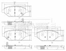 Borg & Beck Front Brake Pad Set - BBP2600 fits Opel Karl 1.0 06/15-
