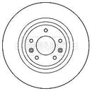 Borg & Beck Brake Disc Pair  - BBD4706 fits Mazda RX-8 Sports Susp. 03-