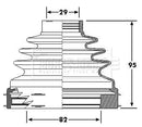 Borg & Beck Cv Joint Boot Kit Part No -BCB6193