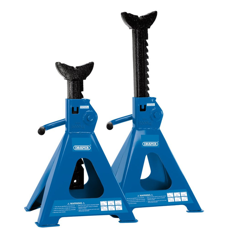 6 tonne Ratcheting Axle Stands (Pair)