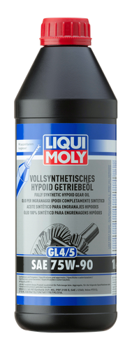 Liqui Moly - Fully Synthetic Hyoid Gear Oil 75W90 1ltr