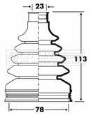 First Line Cv Joint Boot Kit Part No -FCB2886