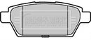 Borg & Beck Rear Brake Pad Set - BBP2239 fits Mazda 6 2.3 DiSi T 05/06-06/08