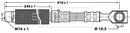 Borg & Beck Brake Hose  - BBH6826 fits GM Astra G,Astra Van,Zafira