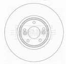 Borg & Beck Brake Disc Single  - BBD5929S fits Renault Laguna (308mm) 01-