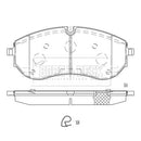 Borg & Beck Brake Pad Set - BBP2837 fits Crafter (1LC PR Code) 2.0 Tdi 09/16-