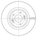 Borg & Beck Brake Disc Single  - BBD6112S fits Kia Sorento 2.2 CRDi 11/14-