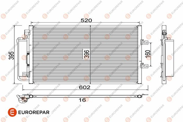 Eurorepar Air Conditioning Condenser - 1610163080