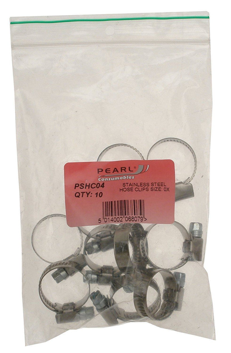 Pearl PSHC04 Hose Clip Ox Stainless Steel X10