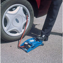 Double Cylinder Foot Pump with Pressure Gauge