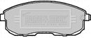 Borg & Beck Front Brake Pad Set -BBP2206