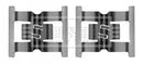 Borg & Beck Fitting Kit -  Pads  - BBK1634 fits VAG Q7, Touareg 07-09