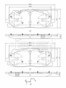 Borg & Beck Front Brake Pad Set -BBP2595