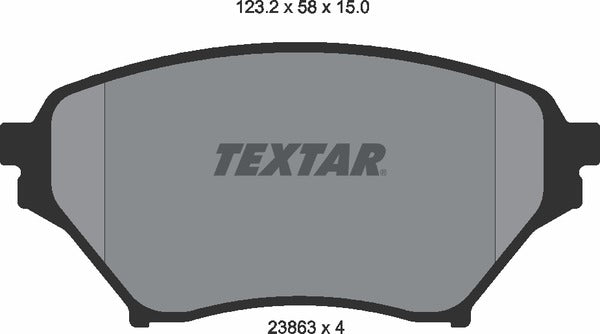 Eunos Mazda, Brake Pad Set - Textar 2386301