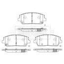 Borg & Beck Brake Pad Set - BBP2835 fits Santa Fe 2.2 CRDi 18 07/18-