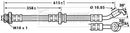 Borg & Beck Brake Hose Part No -BBH7136