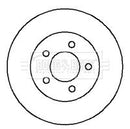 Borg & Beck Brake Disc Pair  - BBD4121 fits Jeep Wrangler 93-07