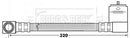 Borg & Beck Brake Hose  - BBH6933 fits Chrysler Voyager III(GS)