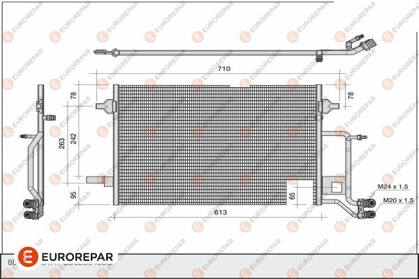 Eurorepar Air Conditioning Condenser - 1609636180