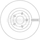Borg & Beck Brake Disc Single  - BBD6225S fits Focus IV 2018-