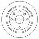 Borg & Beck Brake Disc Pair  - BBD4582 fits Daewoo Nubira 03-
