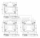 Borg & Beck Brake Pad Set Rear - BBP2679 fits Stinger 3.3 T-Gdi 4wd 06/17-