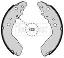 Borg & Beck Rear Brake Shoes  - BBS6338 fits Suzuki Vitara 2.0 6/95-3/98
