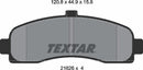 Nissan, Brake Pad Set - Textar 2162601