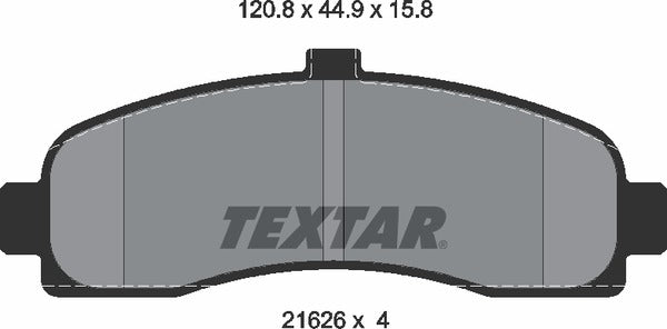 Nissan, Brake Pad Set - Textar 2162601
