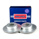 Borg & Beck Brake Disc Pair  - BBD4464 fits BMW 120i, 120d 04-