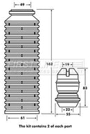 First Line Strut Protection Kit  - FPK7076 fits Lada Samara/Seat Cordoba