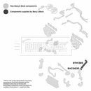 Borg & Beck Turbo Hose Part No -BTH1385