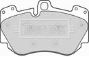 Borg & Beck Front Brake Pad Set - BBP2232 fits Audi A8 6.0 Quattro W12 04-10