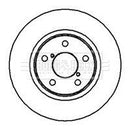 Borg & Beck Brake Disc Pair  - BBD5022 fits Subaru Legacy 1.8,2.0,2.2 89-