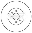 Borg & Beck Brake Disc Pair  - BBD5329 fits Dacia Dokker,Lodgy 11/12-