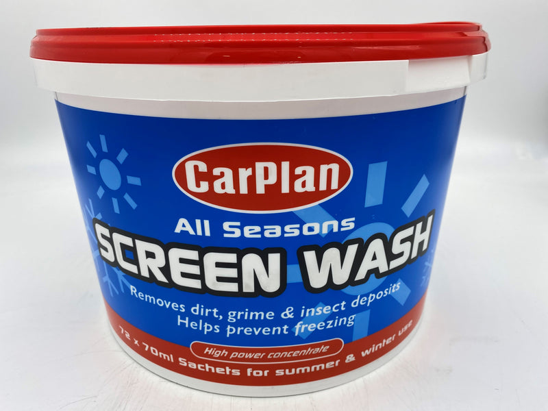 CarPlan Screen Wash 72x Sachets Bucket