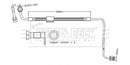 Borg & Beck Brake Hose  - BBH8885 fits Grandland X, C5 Aircross,3008,5008 2016-