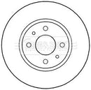 Borg & Beck Brake Disc Pair  - BBD5242 fits Fiat 500 0.9 09/09-