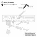 First Line Turbo Hose  - FTH1098 fits VAG A3,Leon,Bora,Golf 1.9TDi